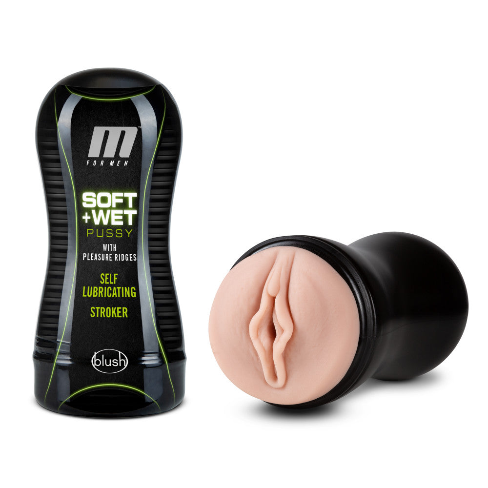 M for Men Soft and Wet Self Lubricating Stroker Cup Vanilla > Sex Toys For Men > Masturbators Cup