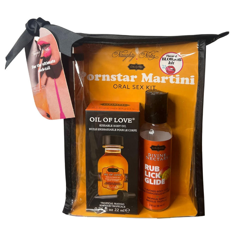 Kama Sutra Porn Star Martini Oral Sex Kit With Flavored Lube > Novelties > Candy & Edible Items