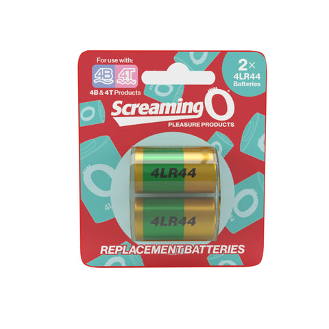 Screaming O Replacement 4LR44 Batteries 2 Pack for Vibrators Batteries