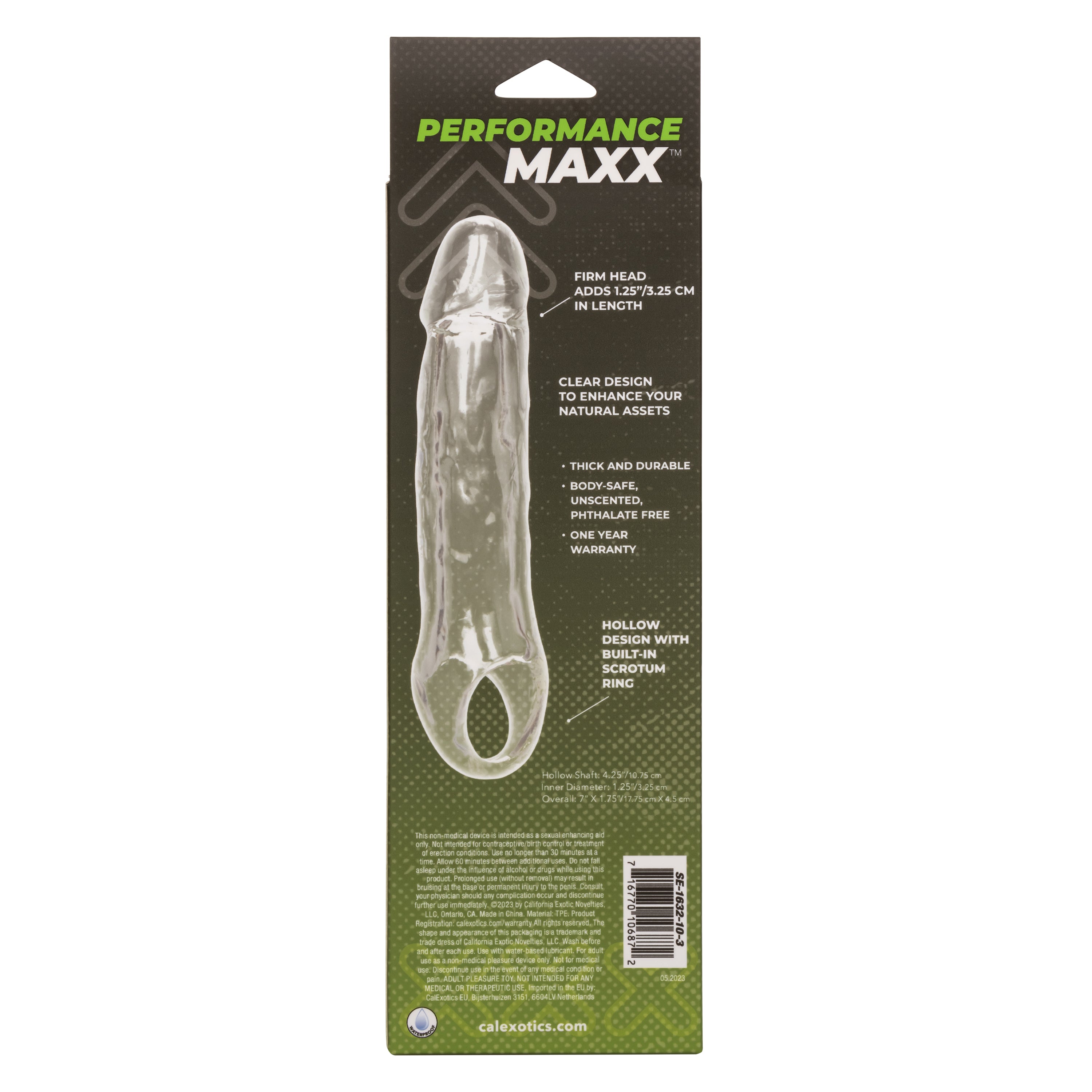 CalExotics Performance Maxx Clear Extension 5.5 Inches SLEEVES
