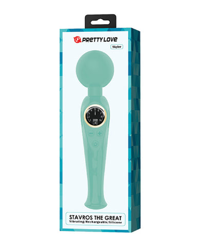 Pretty Love Skyler Wand With LED Display Turquoise Electric Massager