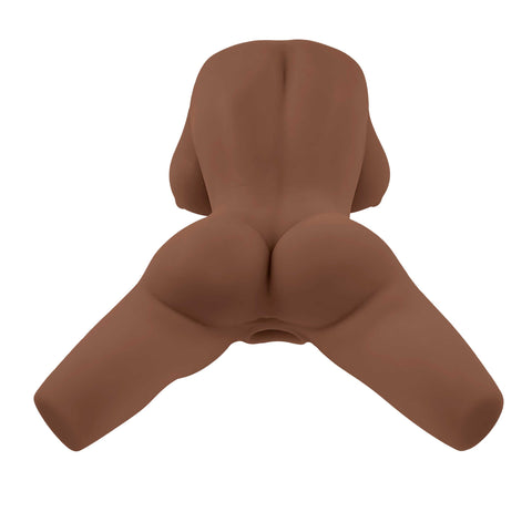 Body Language Dark Textured Male Stroker with Vibrating Ring Assturbators