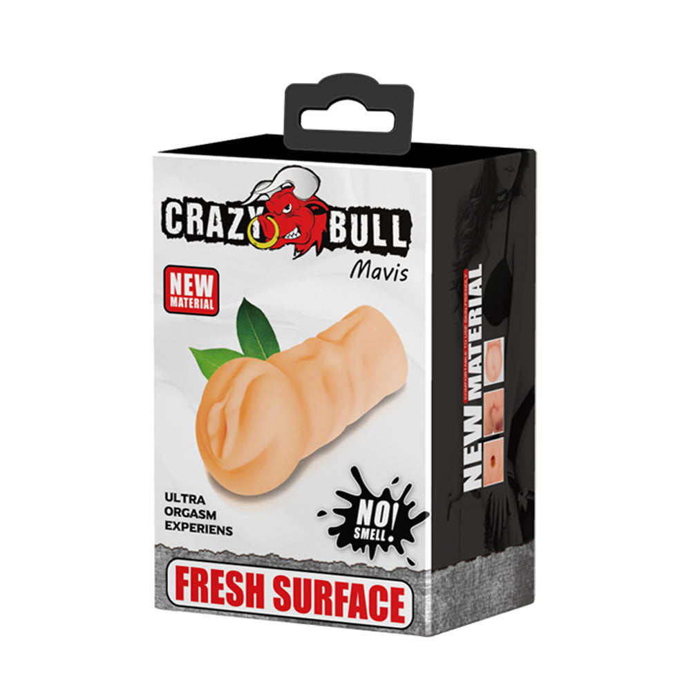 Crazy Bull Mavis Vagina Stroker Flesh Color Adult Pleasure Toy Beige Strokers - Manual