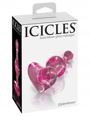 Icicles Pink Glass Massager Luxury Handcrafted Intimacy Toy > Sex Toys > Glass