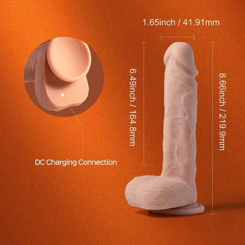 Paxton App Controlled 7.5 Inch Realistic Thrusting Dildo Dongs Realistic