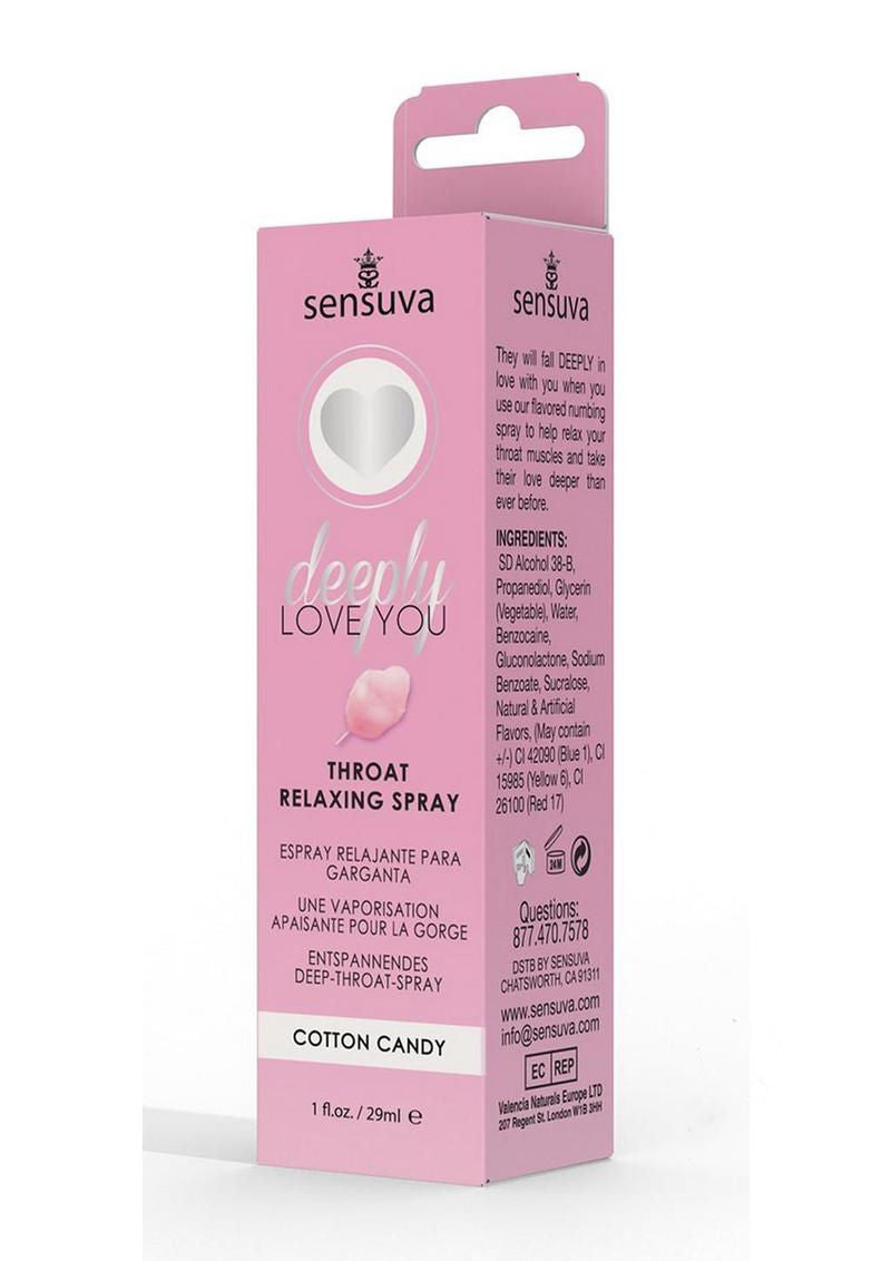 Deeply Love You Cotton Candy Throat Relaxing Spray 1 Oz Default Title Oral Gels & Sprays