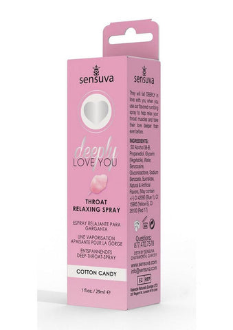 Deeply Love You Cotton Candy Throat Relaxing Spray 1 Oz Default Title Oral Gels & Sprays