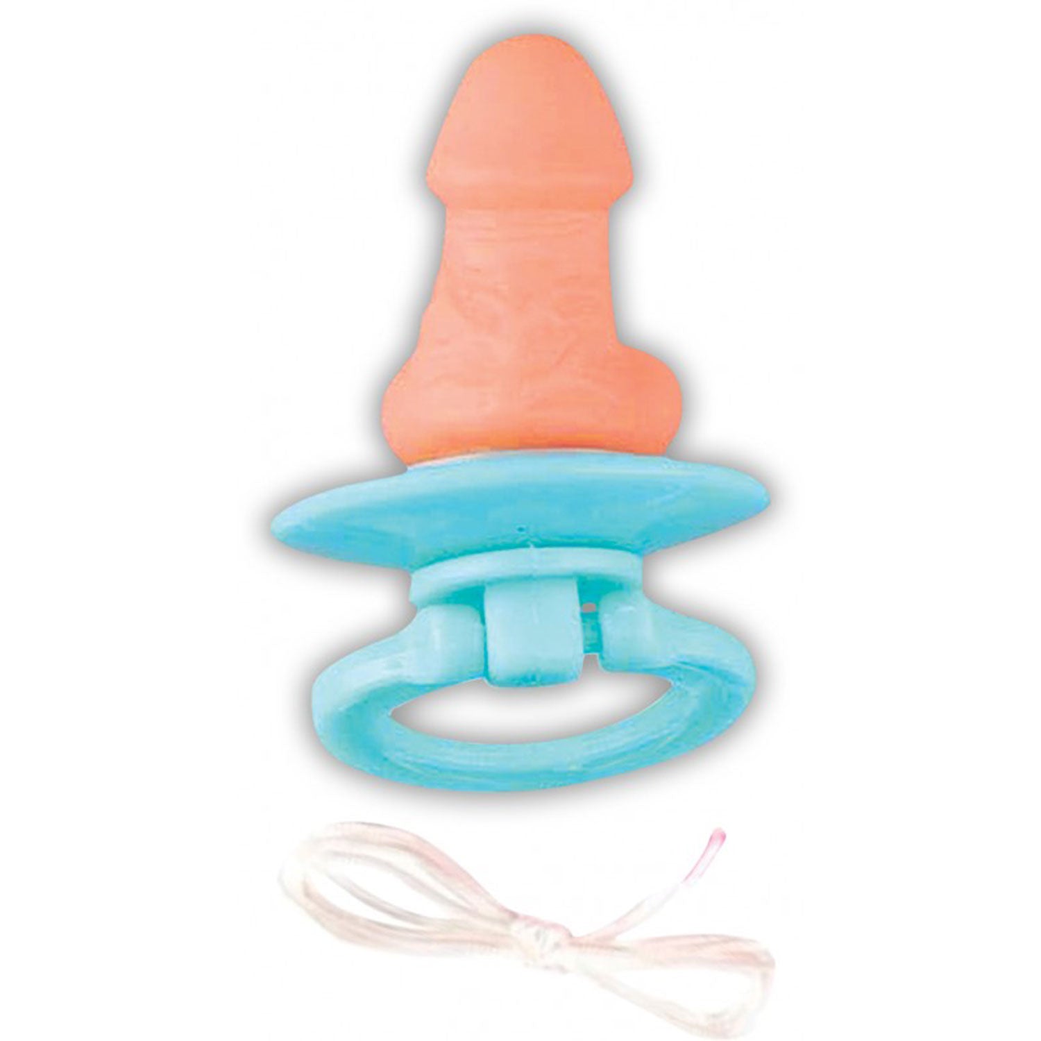 Pecker Pacifier – Elastic Wristband Novelty Pacifier Beige > Novelties > Gag Gifts