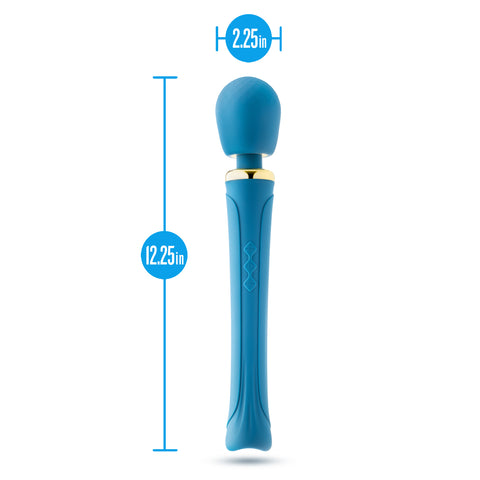 Blush Dianna Teal Wireless Vibrating Massager with 20 Modes > Sex Toys For Ladies > Wand Massagers and Attachments