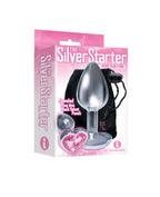 The 9's Silver Starter (Pink) – Sleek Stainless Steel Butt Plug with Heart-Shaped Jewel Base > Anal Range > Jewel Butt Plugs