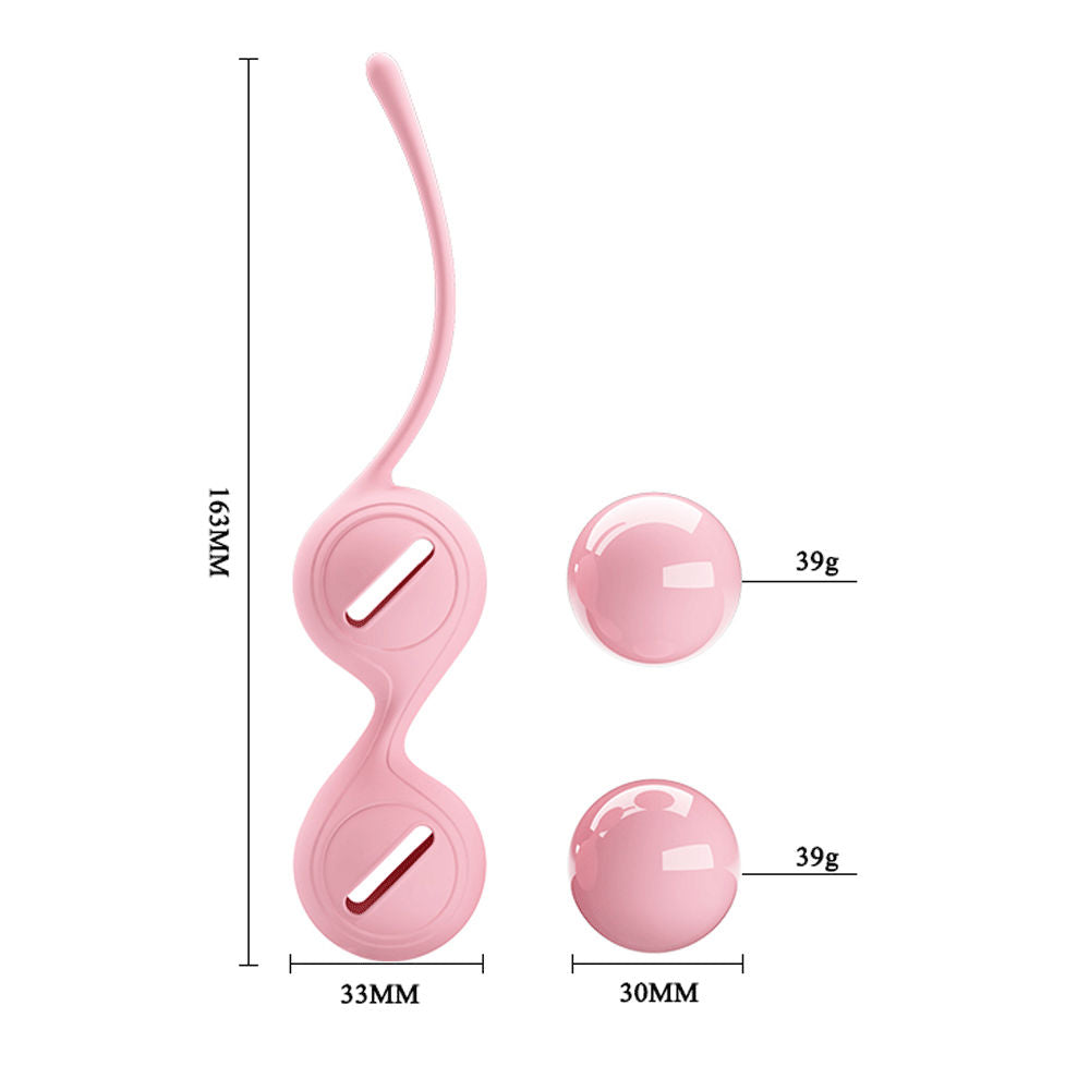 Pretty Love Silicone Kegel Balls for Pelvic Floor Exercise Pink > Sex Toys For Ladies > Kegel Exercise