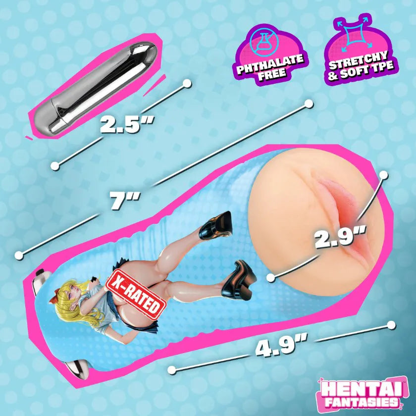 Asuna The School Girl – Vibrating Pussy Stroker with 3-Speed Bullet > Sex Toys For Men > Masturbators > Onahole