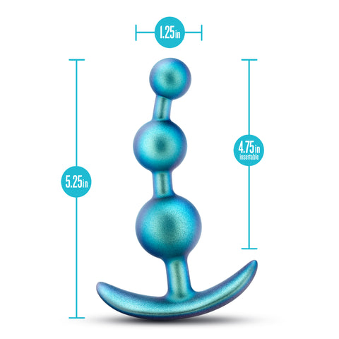 Anal Adventures Matrix Gamma Teal Anal Plug for Intense Pleasure > Anal Range > Anal Beads