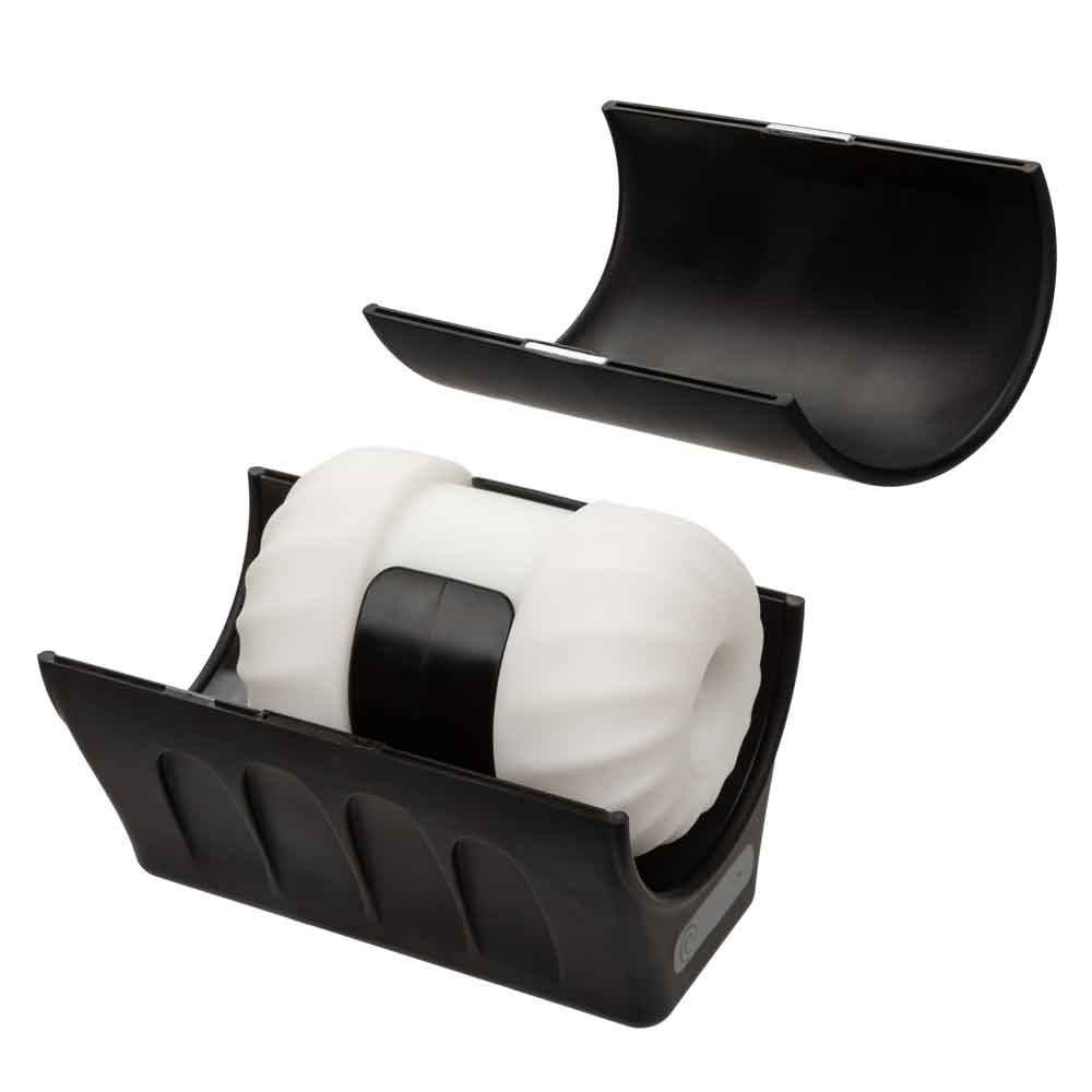 Optimum Power Power Thruster Textured Stroker Sleeve with 5 Thrusting Functions > Sex Toys For Men > Masturbators > Vibrating