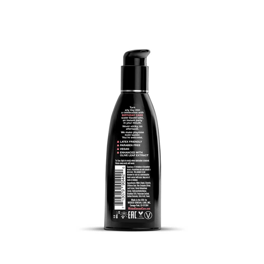 Wicked Sensual Care Birthday Cake Flavored Water-Based Lubricant Flavoured Lube