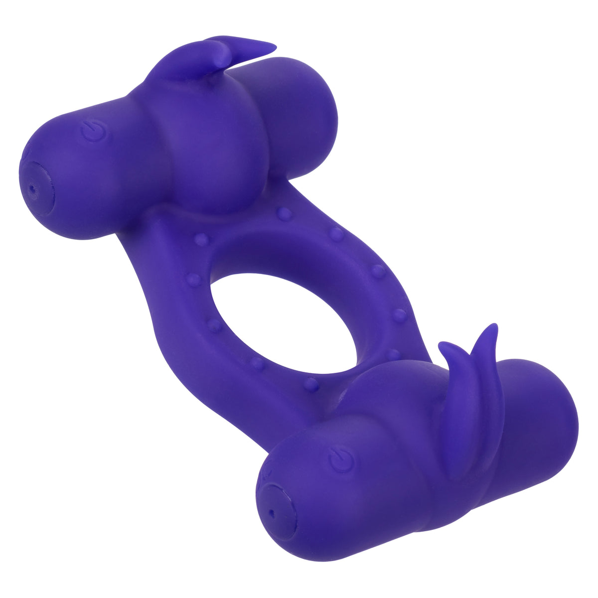 Silicone Triple Orgasm Enhancer in Purple with 12 Vibration Functions and Dual Independent Motors > Cock Ring > Vibrating