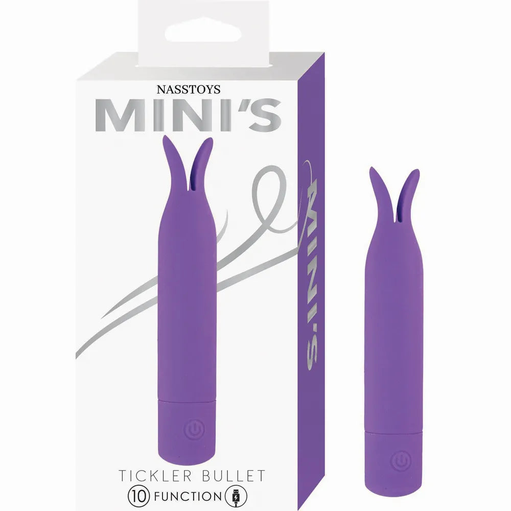 Nasstoys Minis Tickler Bullet – Silicone Coated Mini Vibrator Purple > Vibrators > Mini Vibrators Main image