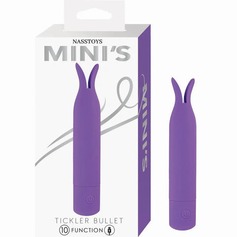 Nasstoys Minis Tickler Bullet – Silicone Coated Mini Vibrator Purple > Vibrators > Mini Vibrators