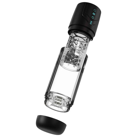 M for Men Whirlwind Pro Black Rechargeable Male Masturbator Strokers - Auto