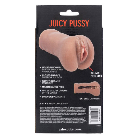 Stroke It Liquid Silicone Juicy Pussy Male Masturbation Sleeve Brown Masturbation Aids for Males