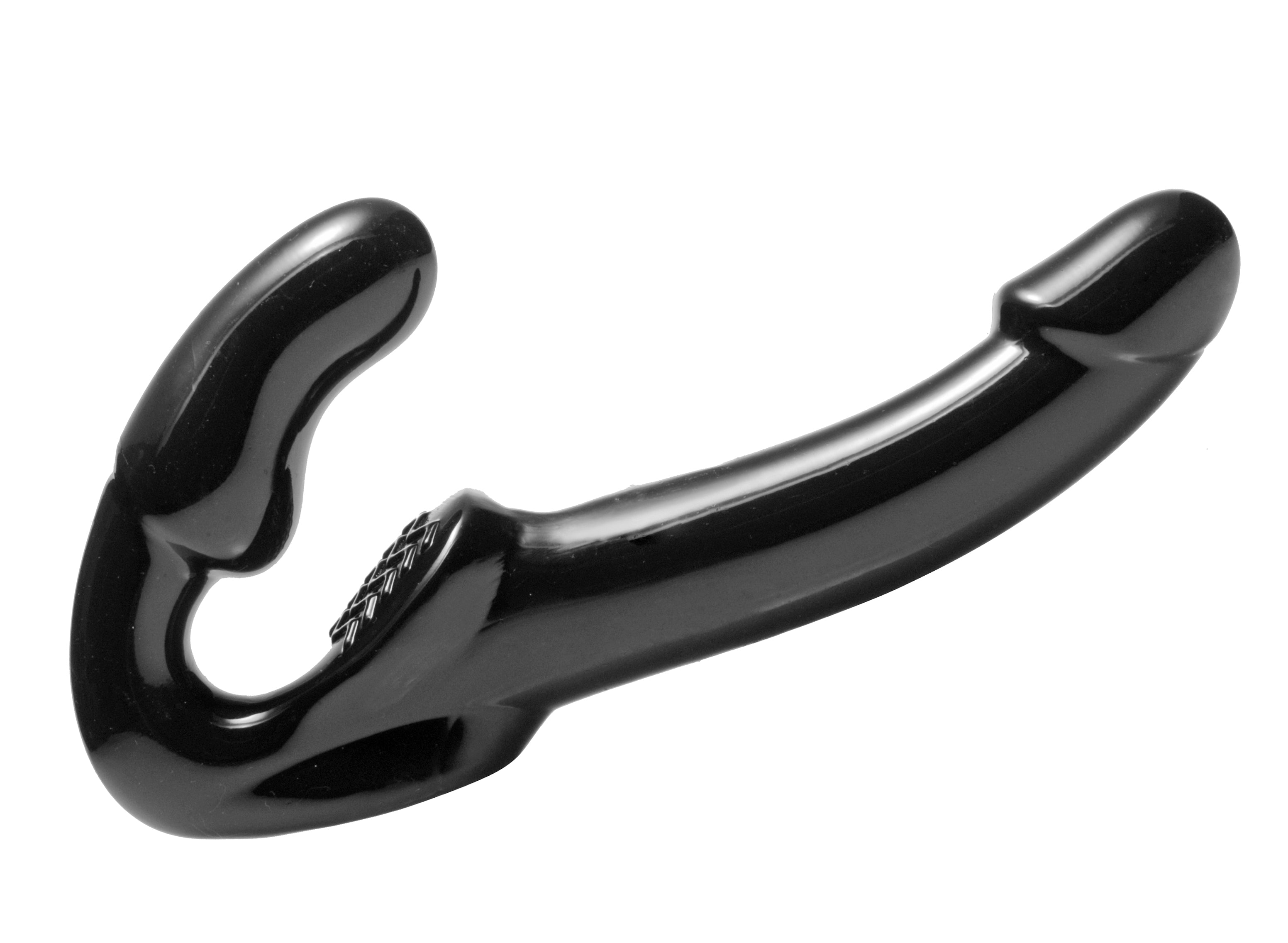 Xr Revolver Strapless Strap On G Spot Dildo Silicone Black Black > Dildos > Strapless Strap Ons