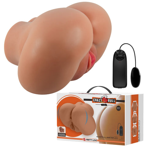 Luna Realistic Dual-Entry Vibrating Masturbator for Adults Assturbators
