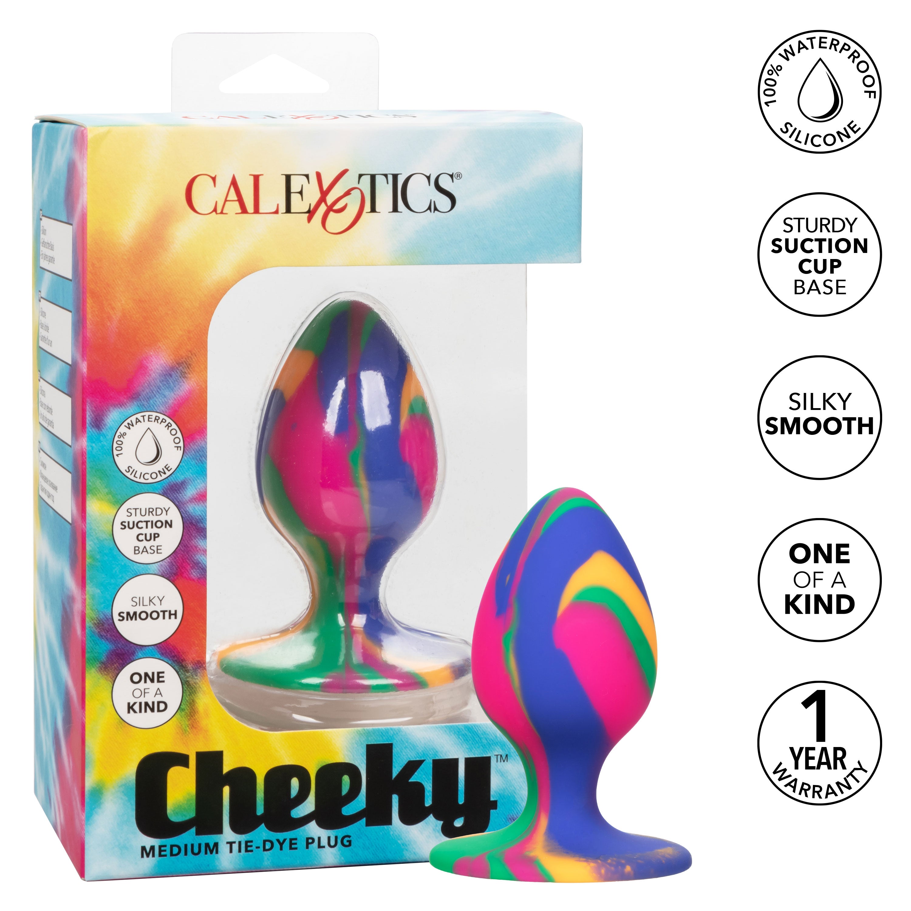 Cheeky Medium Tie Dye – Colorful Medium Butt Plug > Anal Range > Butt Plugs