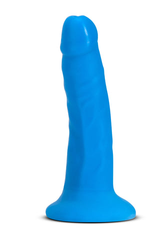 Neo Elite 6 Inch Dual Density Realistic Silicone Dildo Neon Blue DONGS
