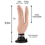 Dr Skin Double Vibe Realistic Vibrating Dildo Set Beige > Dildos > Other Dildos