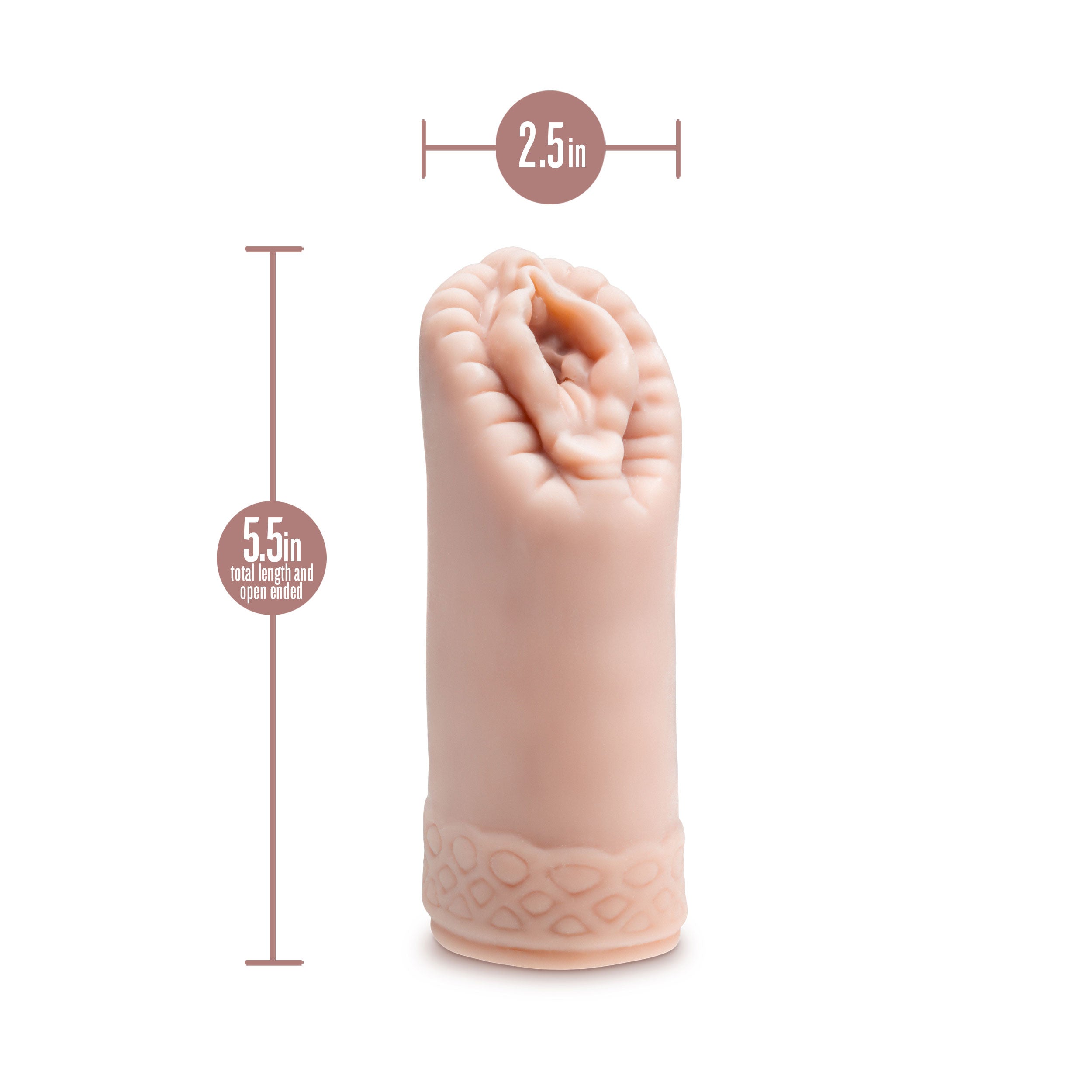 Alyssa Male Stroker in Beige Ultra-Soft X5 Plus Material Strokers - Manual