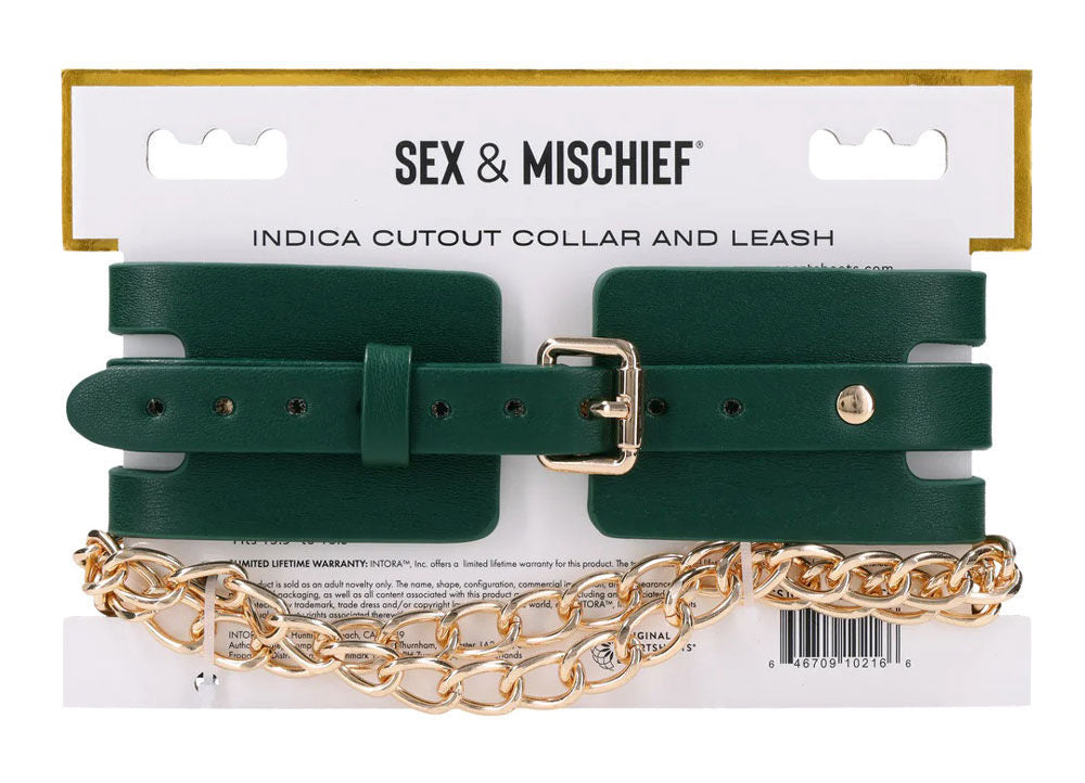 Indica Cutout Cuffs (Green) – Luxury Collar > Bondage Gear > Collars
