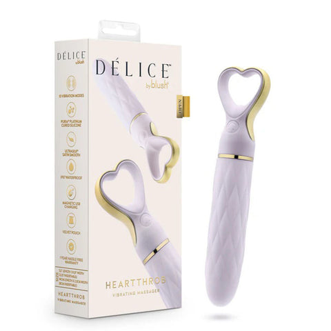 Delice Heartthrob Vibrator with 10 Modes for Precise Pleasure Purple Vibrators