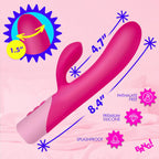 Clit Tapping Vibrating Rabbit (Pink) – Flexible Silicone Rabbit Vibrator > Vibrators > Ladies > Rabbit