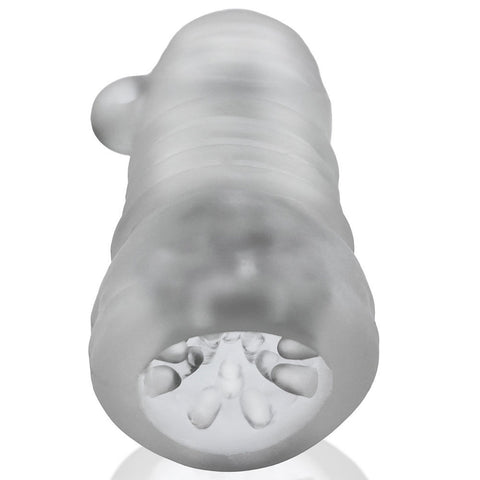 Jackt Clear Ice Male Masturbation Sleeve with Soft Silicone Grip Strokers - Manual