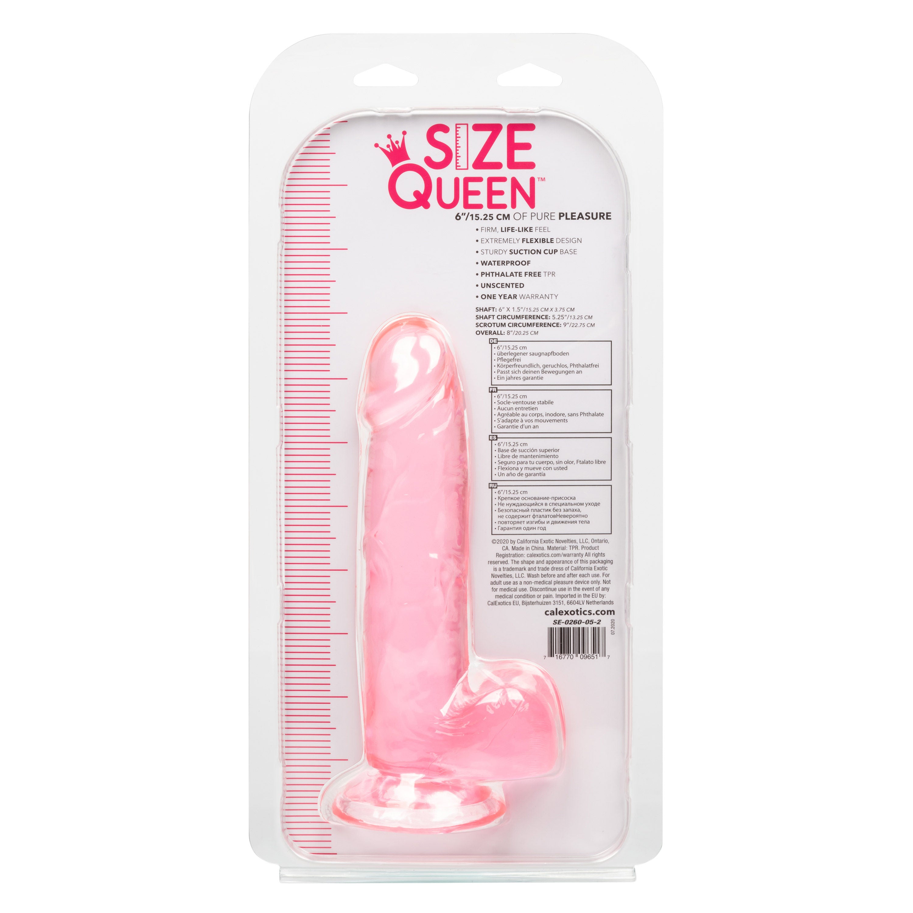 Size Queen 6 Inch Blue Realistic Dildo with Life Like Texture DONGS