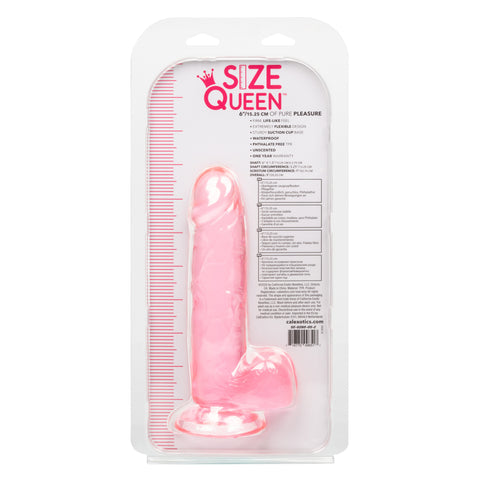 Size Queen 6 Inch Blue Realistic Dildo with Life Like Texture DONGS