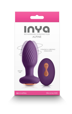 Inya Alpine Teal Remote Controlled Silicone Vibrating Butt Plug Butt Plugs