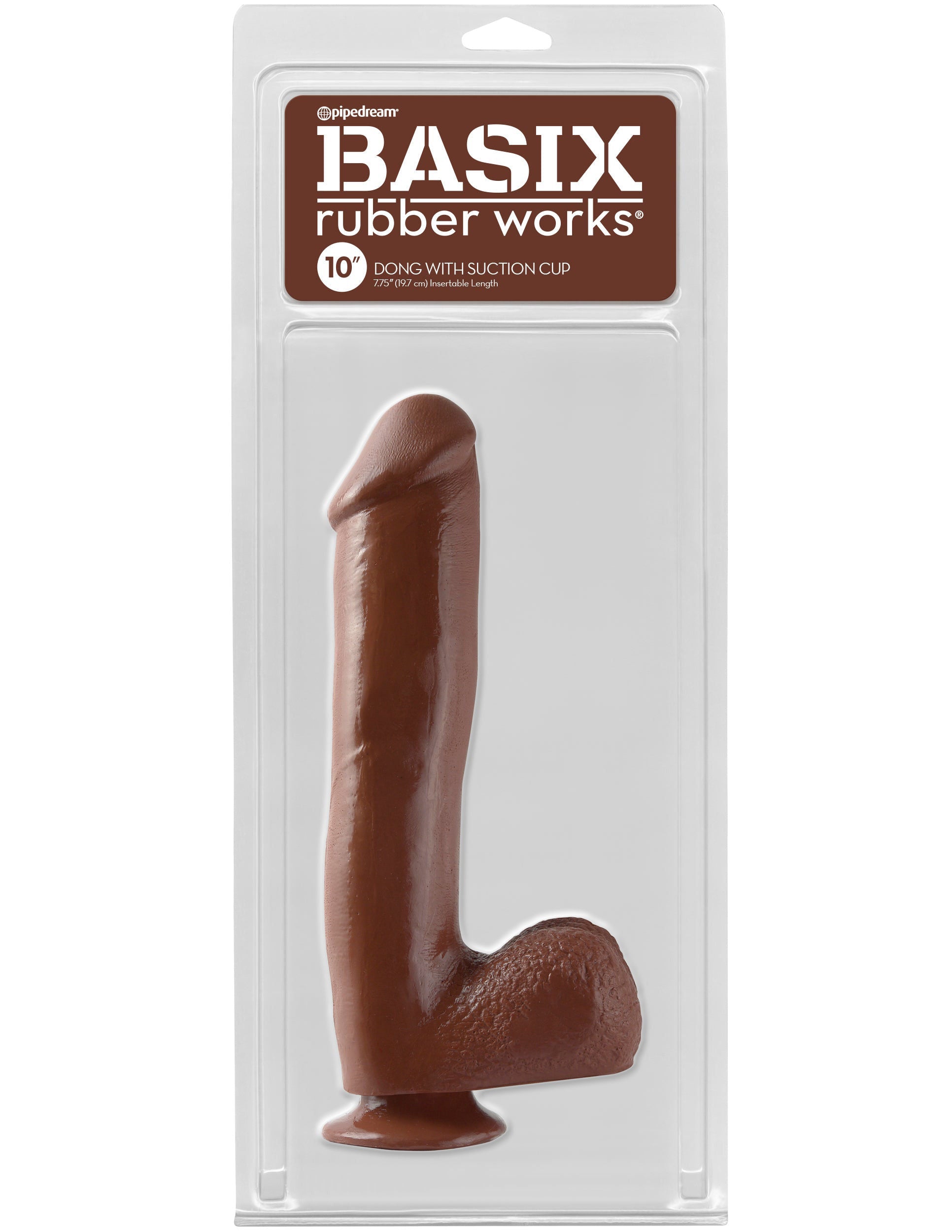 Basix Rubber Works 10 Inch Realistic Dildo with Suction Cup Dongs Realistic