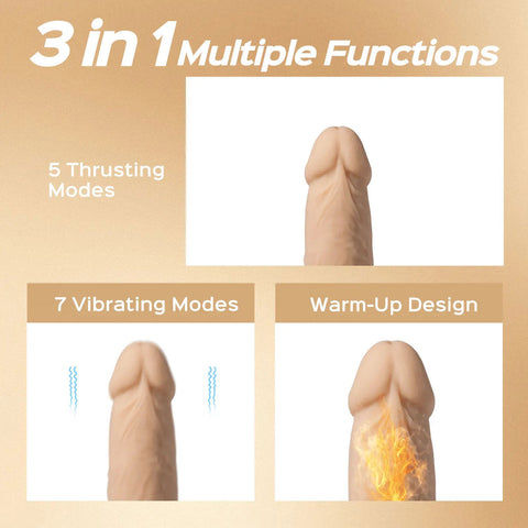 Luis App Controlled 8.5 Inch Realistic Thrusting Dildo Toy Dongs Realistic