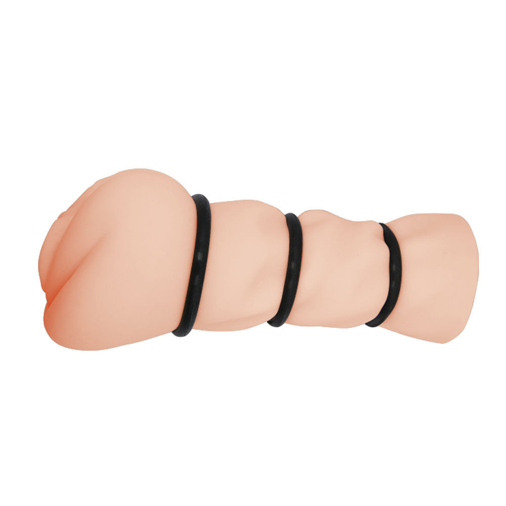 Crazy Bull Pocket Pussy – Realistic Masturbator Sleeve with Ribbed Design and Tightening Rings > Sex Toys For Men > Masturbators > Manual