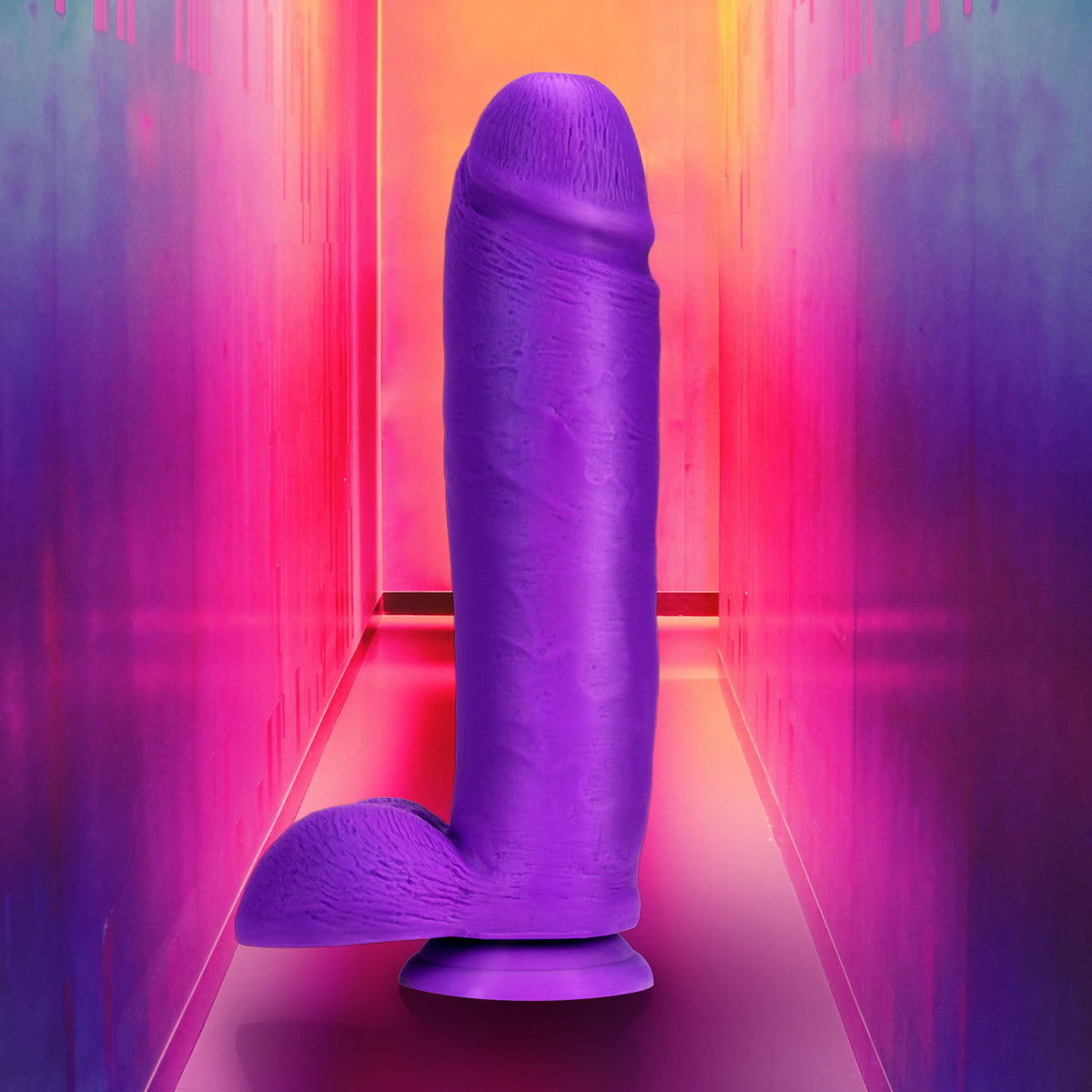 Neo Elite 10 Inch Silicone Dual Density Adult Toy Purple Default Title DONGS