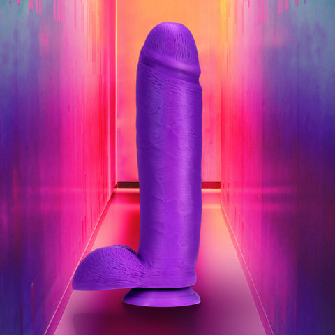 Neo Elite 10 Inch Silicone Dual Density Adult Toy Purple Default Title DONGS