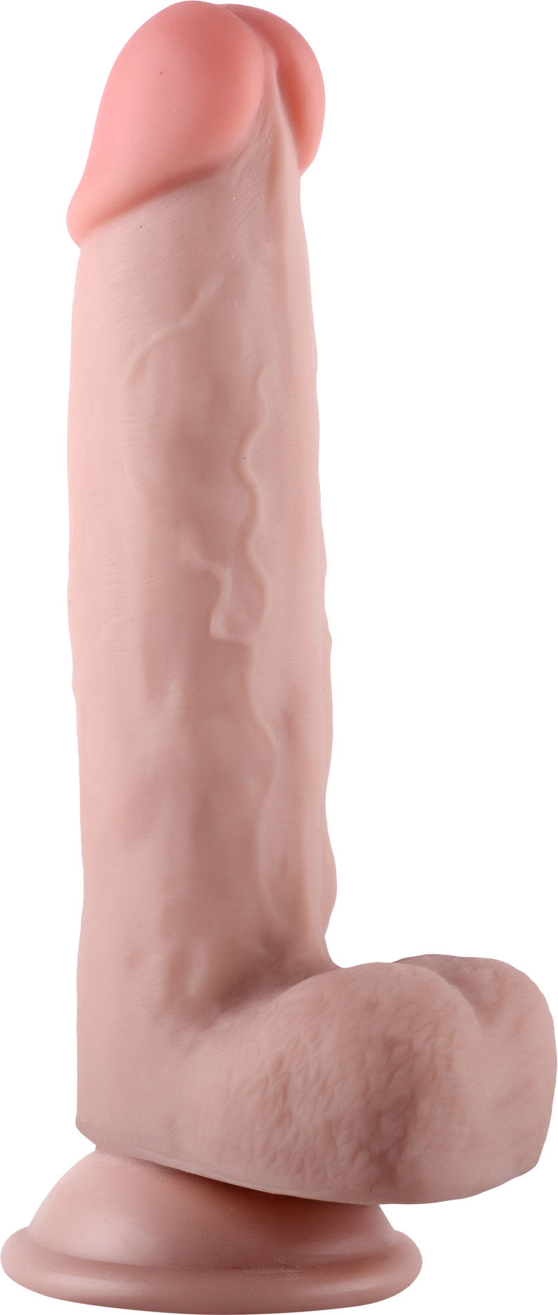 Get Lucky 7.5 Inch Bendable Real Skin Dildo by Voodoo Toys Beige > Dildos > Realistic Dildos