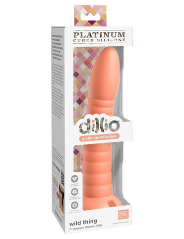 Dillio Platinum Wild Thing Peach 17.8 Centimeter Dong Adult Toy Dongs Neutral