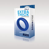 Zolo COCK RINGS Blue Zolo Extra Thick Silicone Cock Ring -  40 mm Cock Ring 848416006199