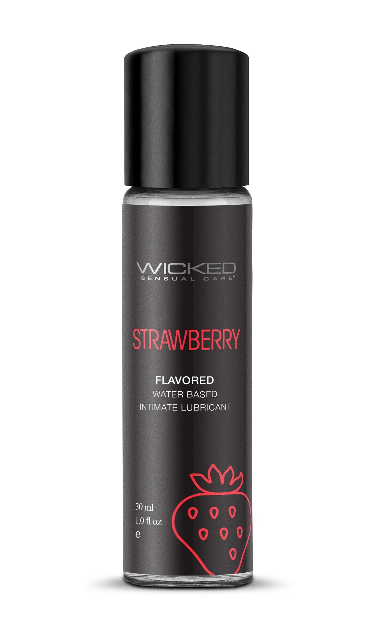 Wicked Aqua Strawberry – Flavored Water-Based Intimate Lubricant 1 Fl Oz Strawberry > Lube > Flavoured