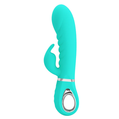 Prescott Super Soft Rabbit Silicone Vibrator - Purple VIBRATORS-RABBIT