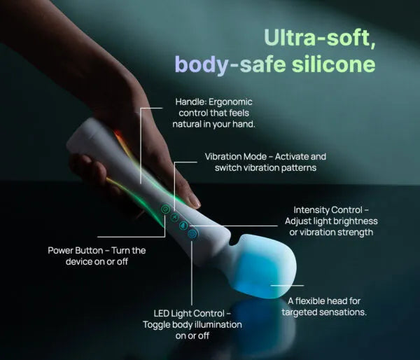 Paradise Illumination The Wand – RGB Illuminated Wand Vibrator > Sex Toys > Massage Wands