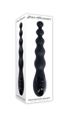 Zero Tolerance BACKDOOR BATON 24 cm USB Rechargeable Anal Beads Black > Anal Range > Anal Beads