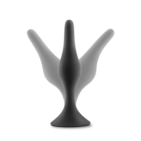 Luxe Beginner Small Anal Plug Black for Gentle Exploration Butt Plugs